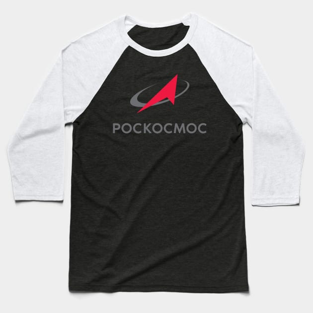 Roscosmos logo Baseball T-Shirt by Mollie